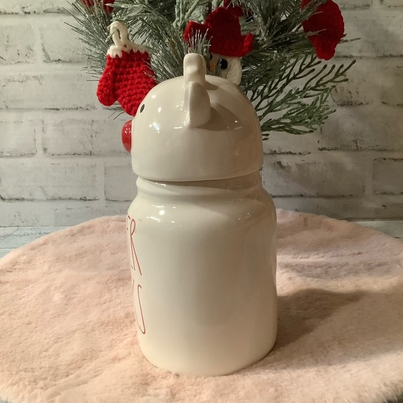 Rae Dunn Reindeer Snacks Christmas Canister - Picture 3 of 7